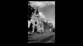 GEREJA PROTESTAN DI ALOON-ALOON DI MALANG, JAWA TIMUR.