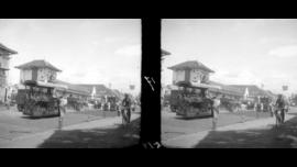 PENGASPALAN JALAN DI DEPAN PASAR MALANG SEKITAR 1930